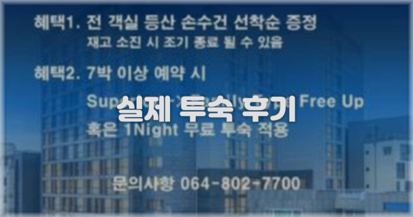 💬 실제 투숙 후기