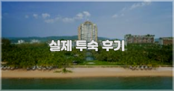 💬 실제 투숙 후기