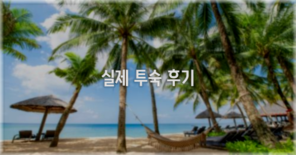 💬 실제 투숙 후기