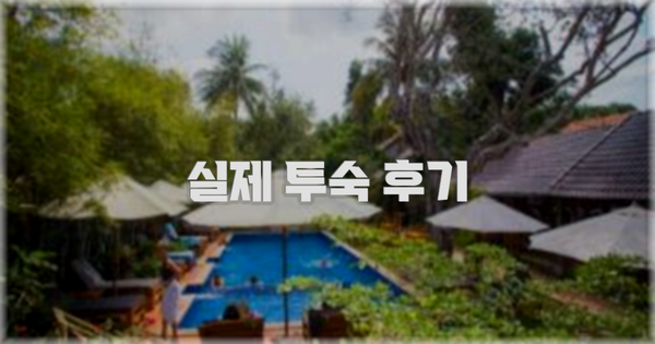 💬 실제 투숙 후기