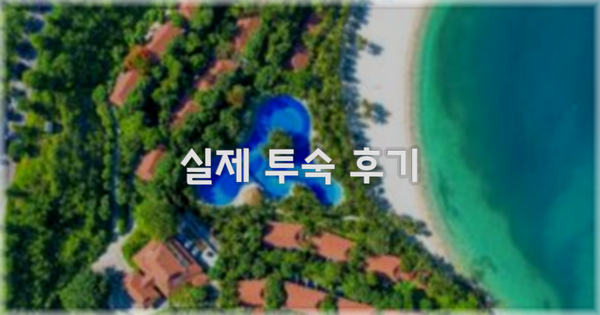 💬 실제 투숙 후기