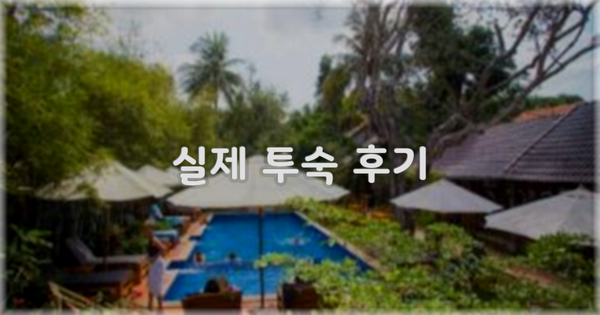 💬 실제 투숙 후기