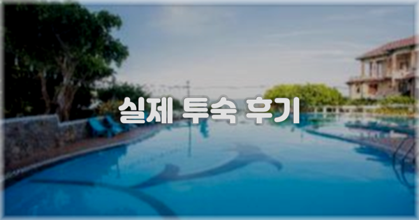 💬 실제 투숙 후기