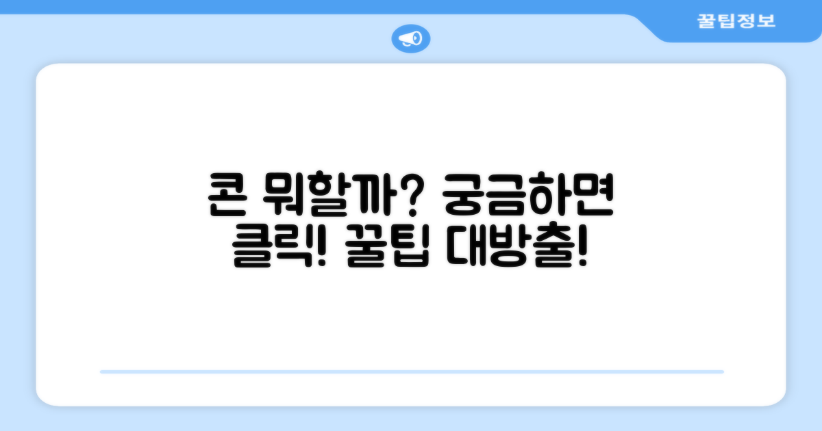 이 콘으로 무엇을 할까?