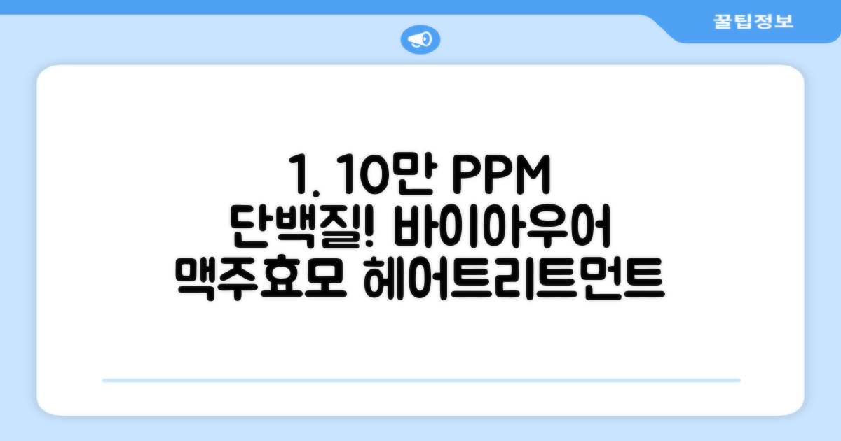 바이아우어 10만 PPM 단백질 맥주효모 헤어트리트먼트, 1L, 2개 추천 리뷰