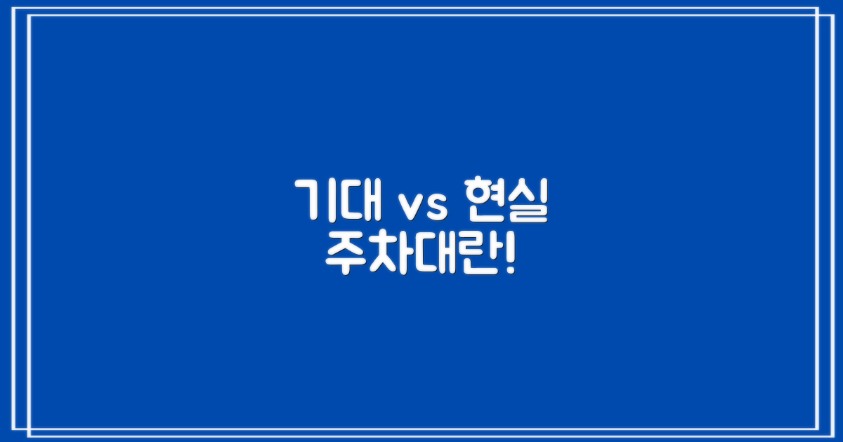 기대 vs 현실 주차난