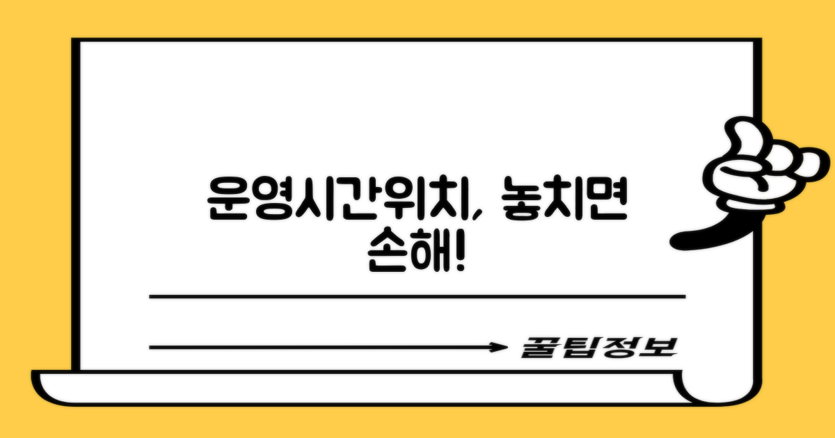 운영시간/위치, 놓치면 손해!