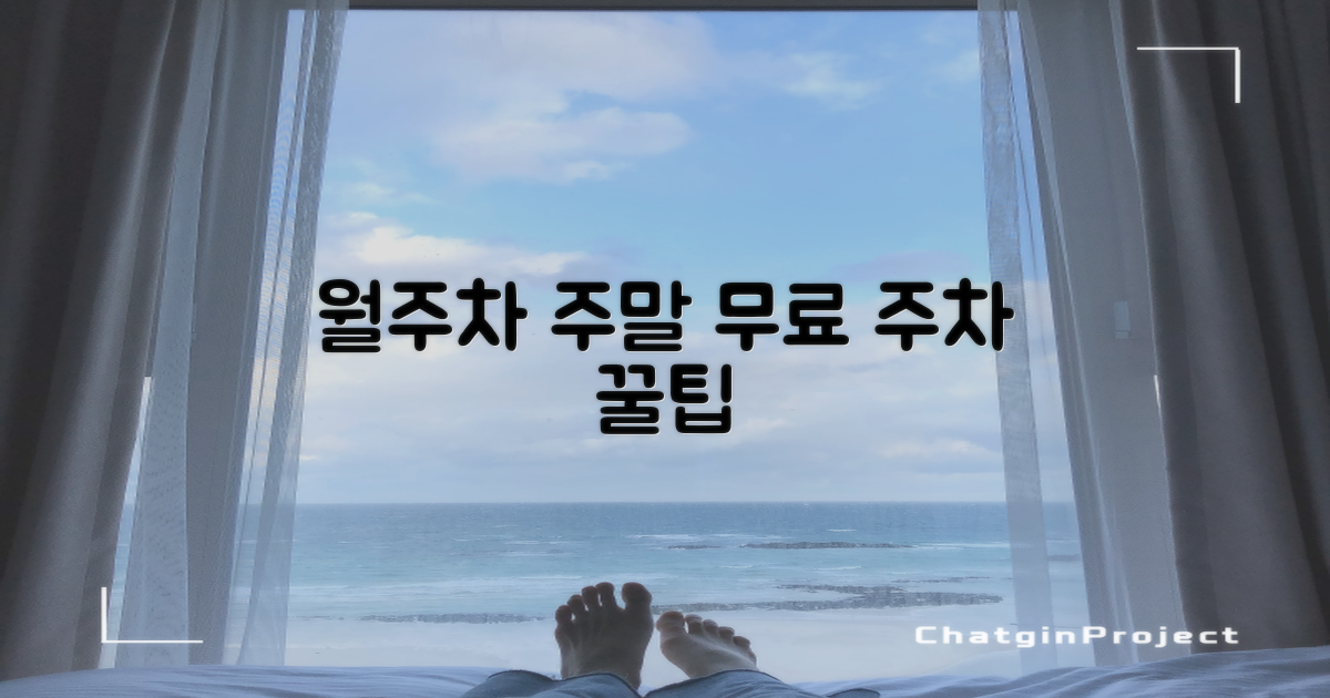 월주차 & 주말 무료 주차 꿀팁