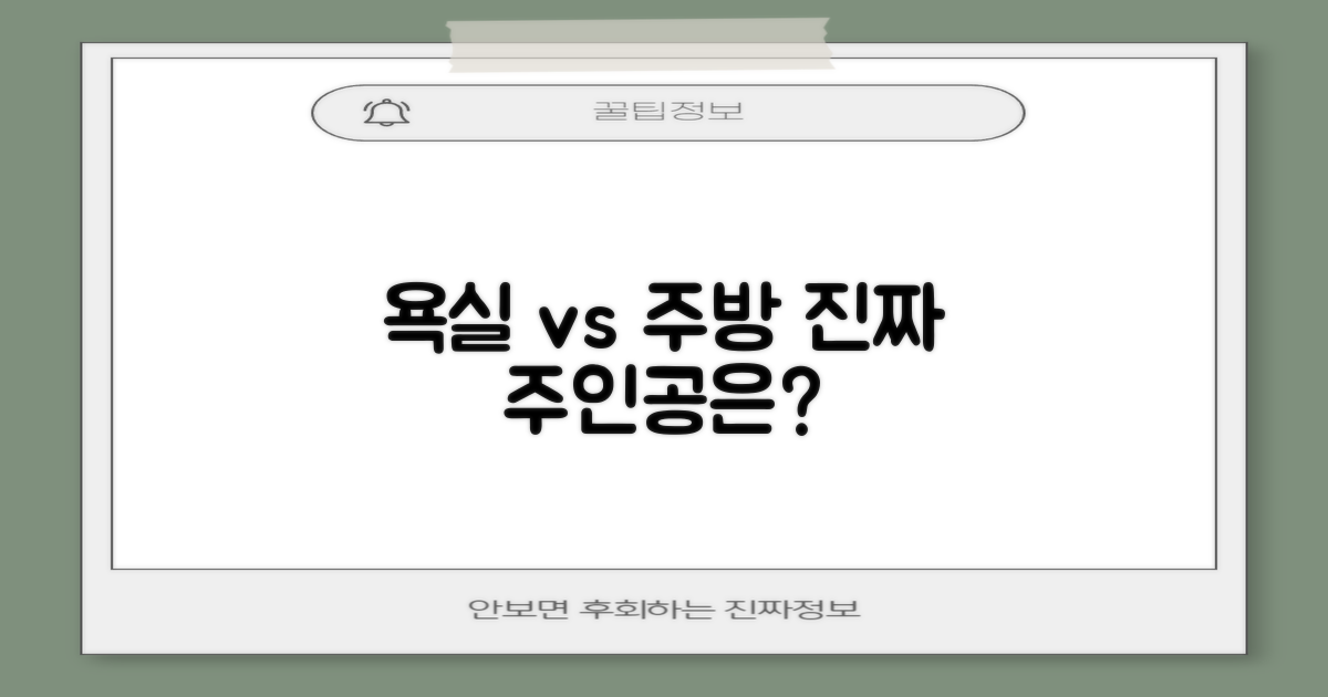 욕실/주방, 어디가 특별할까?
