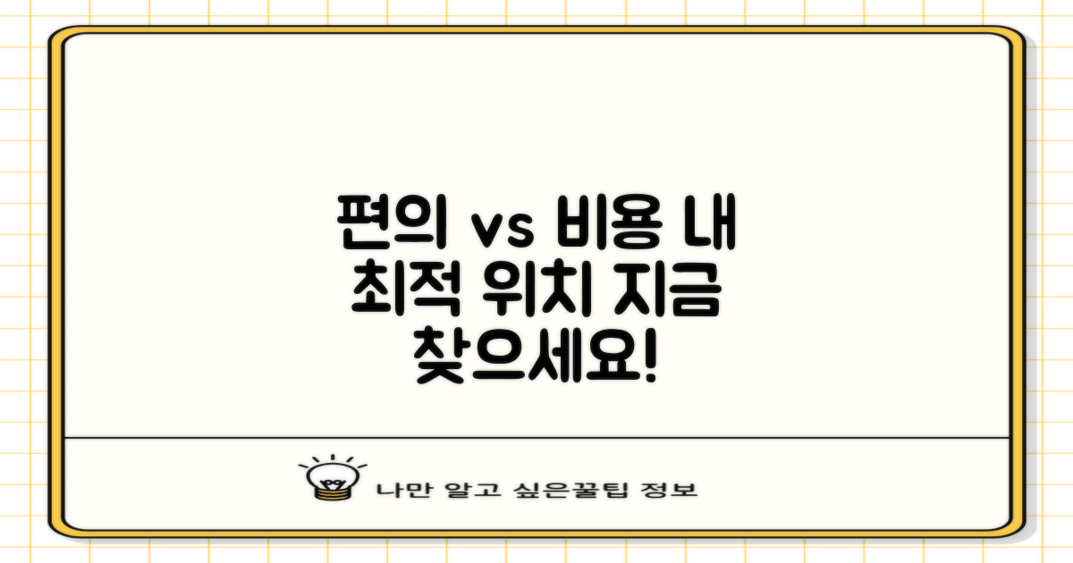 편의 vs 비용, 최적 위치 탐색