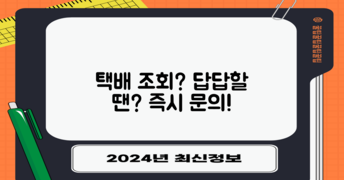 택배 조회? 바로 문의하세요!