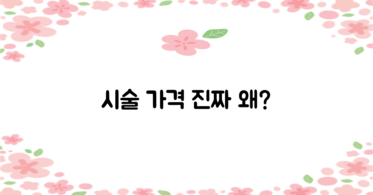 시술 가격, 왜 다를까요?