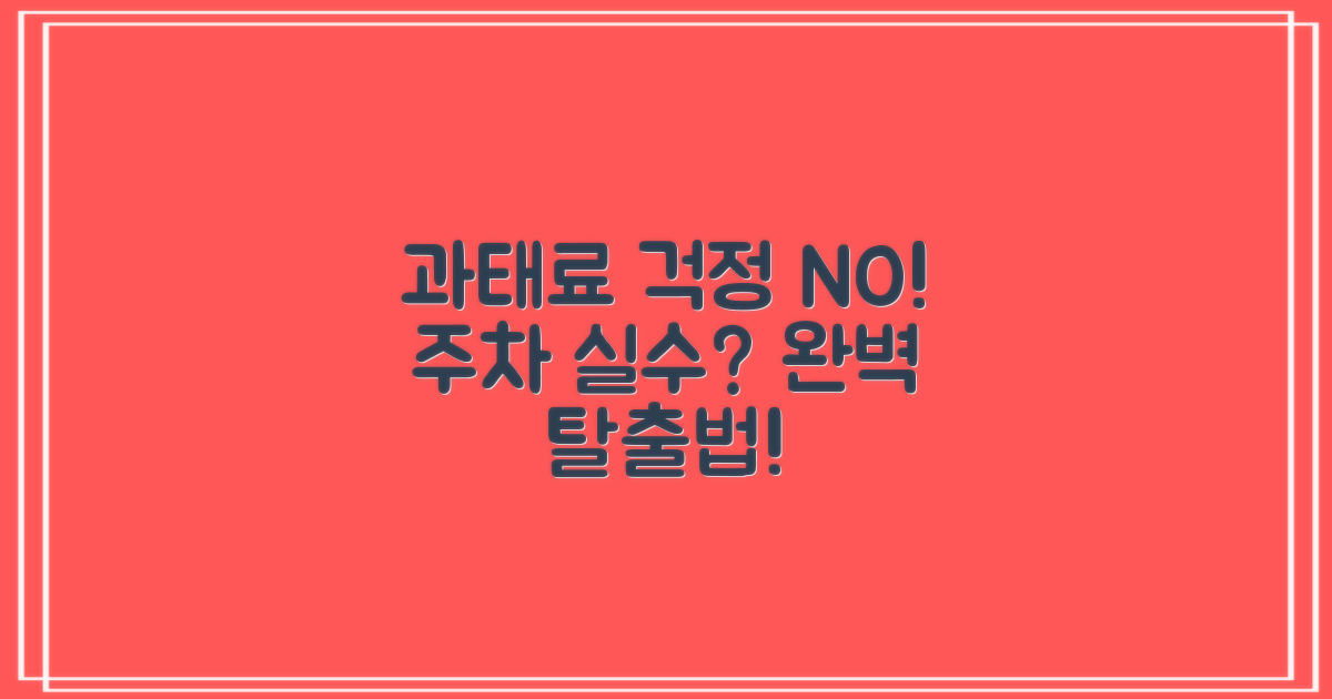 과태료 NO! 주차 실수 피하는 법!