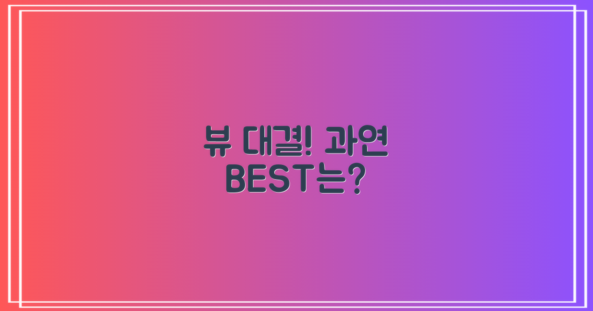 어떤 뷰가 최고일까?