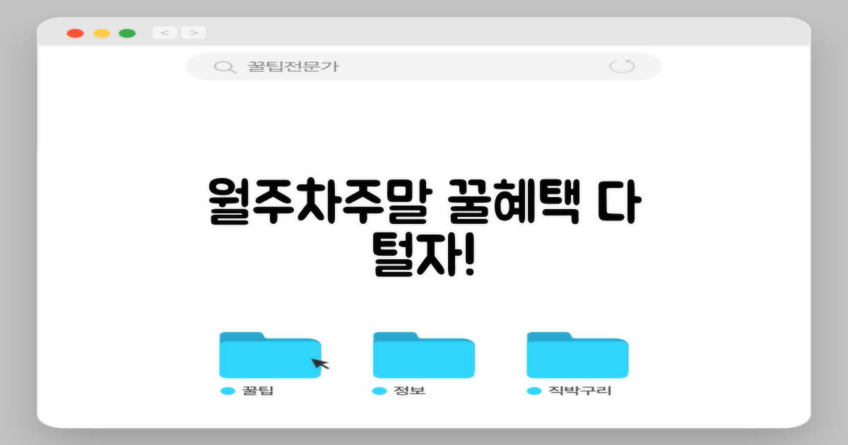 월주차/주말, 어떤 혜택이?