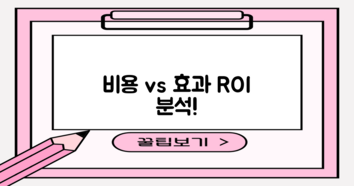 비용 vs 효과 분석