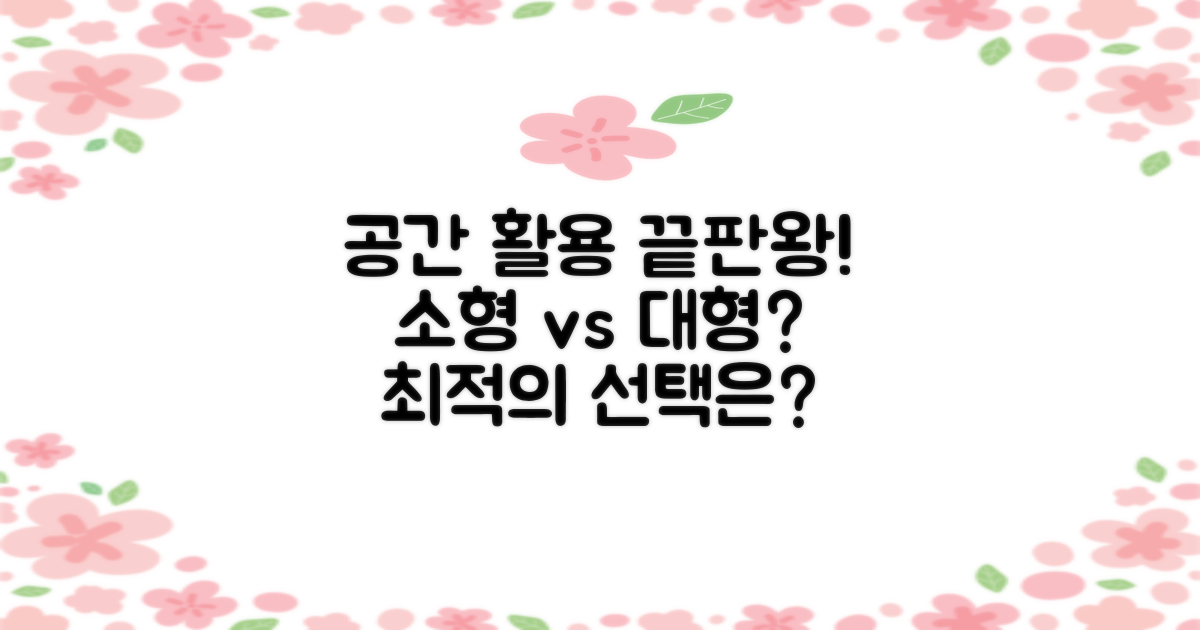 공간 활용: 소형 vs 대형