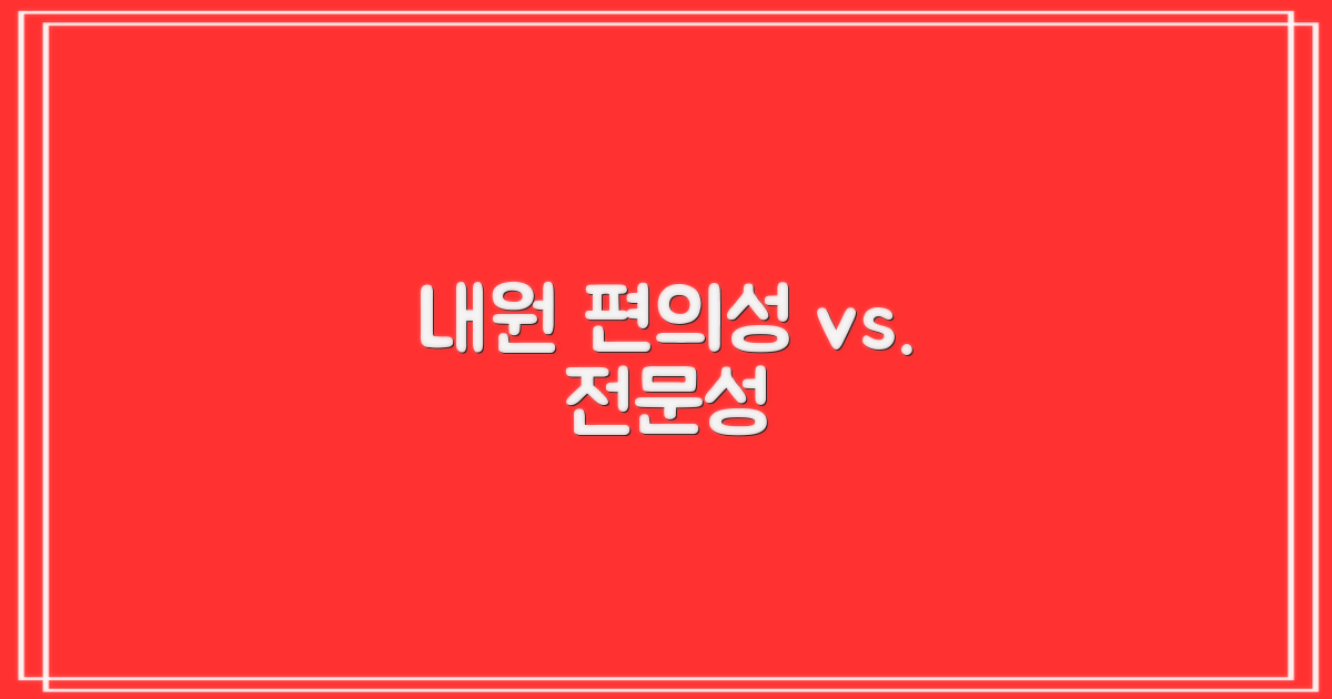 내원 편의성 vs. 전문성